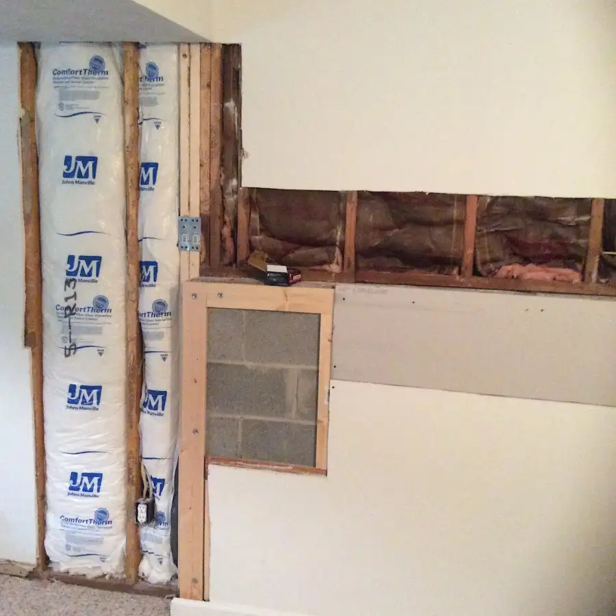 Wall insulation replacement during Contents Cleaning & Restoration in Farragut